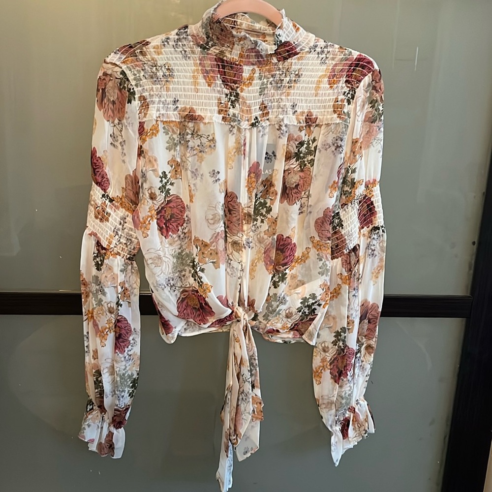 Fall Floral Silk Top by Nicholas